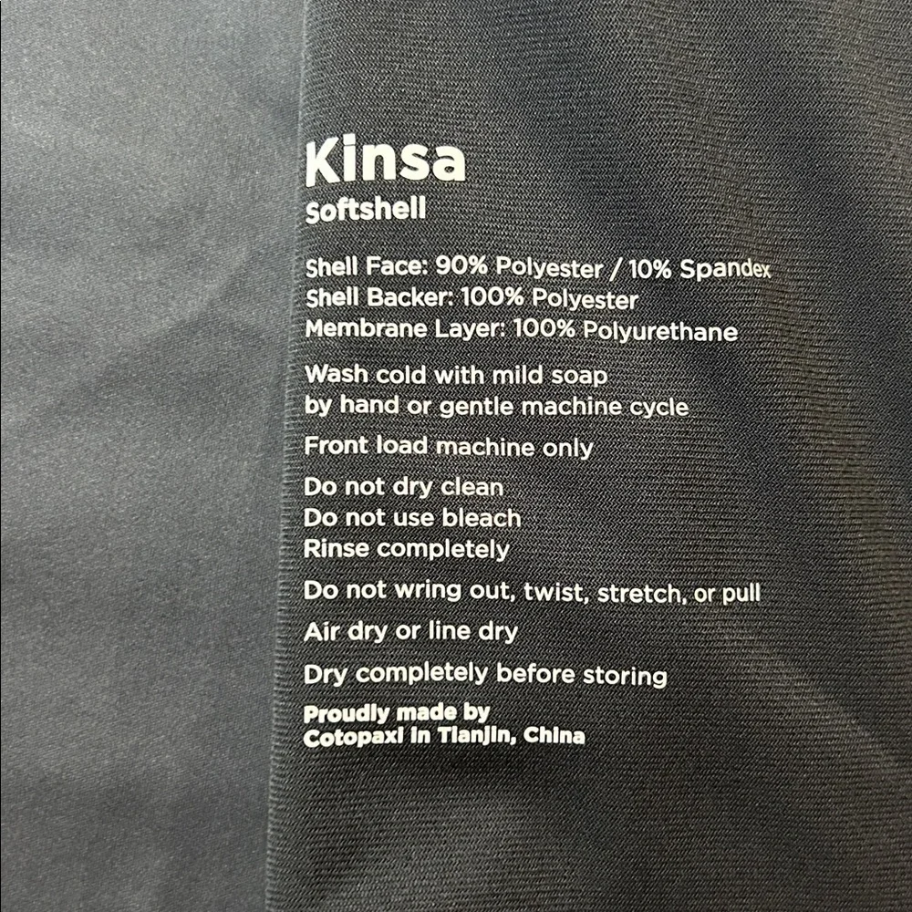 Cotopaxi Gray Women's Kinsa Soft shell Jacket. Size Small. NEW. Gray